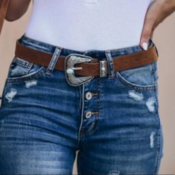 Vici Accessories - Country thunder faux suede buckle belt